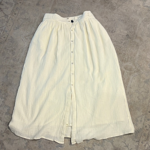 Marled Dresses & Skirts - Cotton Muslin Lined Creamy White Skirt